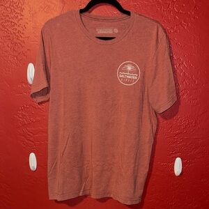 Brown Short Sleeve Tee with Crew Neck